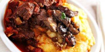 músculo com polenta