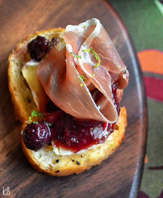 bruschetta com presunto defumado prático vovó