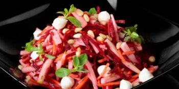 salada de beterraba e pera