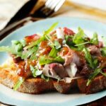 bruschetta com presunto defumado simples tudo gostoso