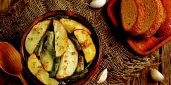 batata e vagem ao forno