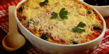 gratinado de batata baroa e azeitona