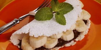 tapioca com nutella e banana