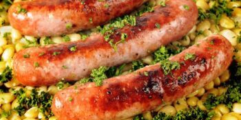 linguiça com milho refogado