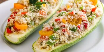 abobrinha gratinada com quinoa