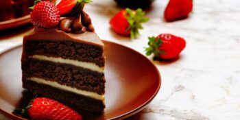 torta de chocolate com brigadeiro branco