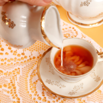 Chá preto com leite