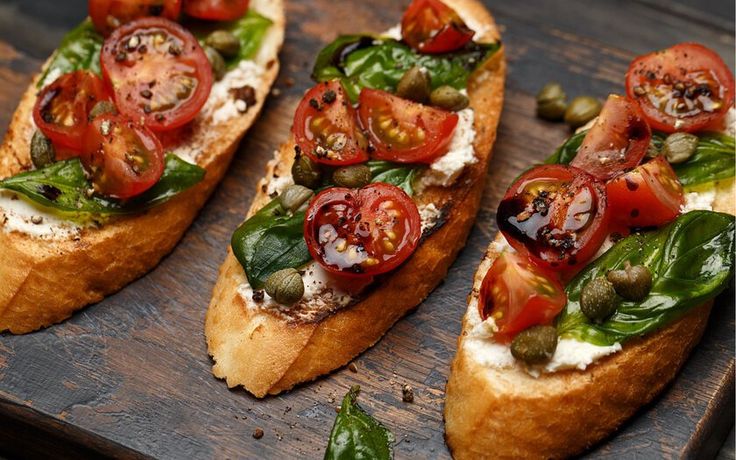 bruschetta com carne de porco @pinterest