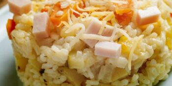 arroz com peito de peru e cenoura