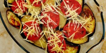 berinjela grelhada com tomate