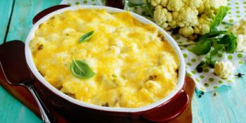 gratinado de couve-flor e chuchu
