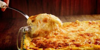 purê de batata gratinado com queijo