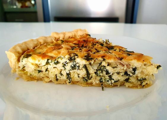 quiche com espinafre e abobrinha prático