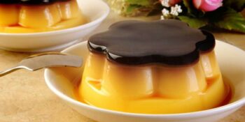 Pudim de leite condensado e chocolate sem forno