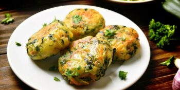 Hambúrguer de couve-flor, espinafre e brócolis