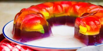 gelatina com frutas