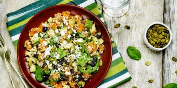 salada de quinoa com ricota