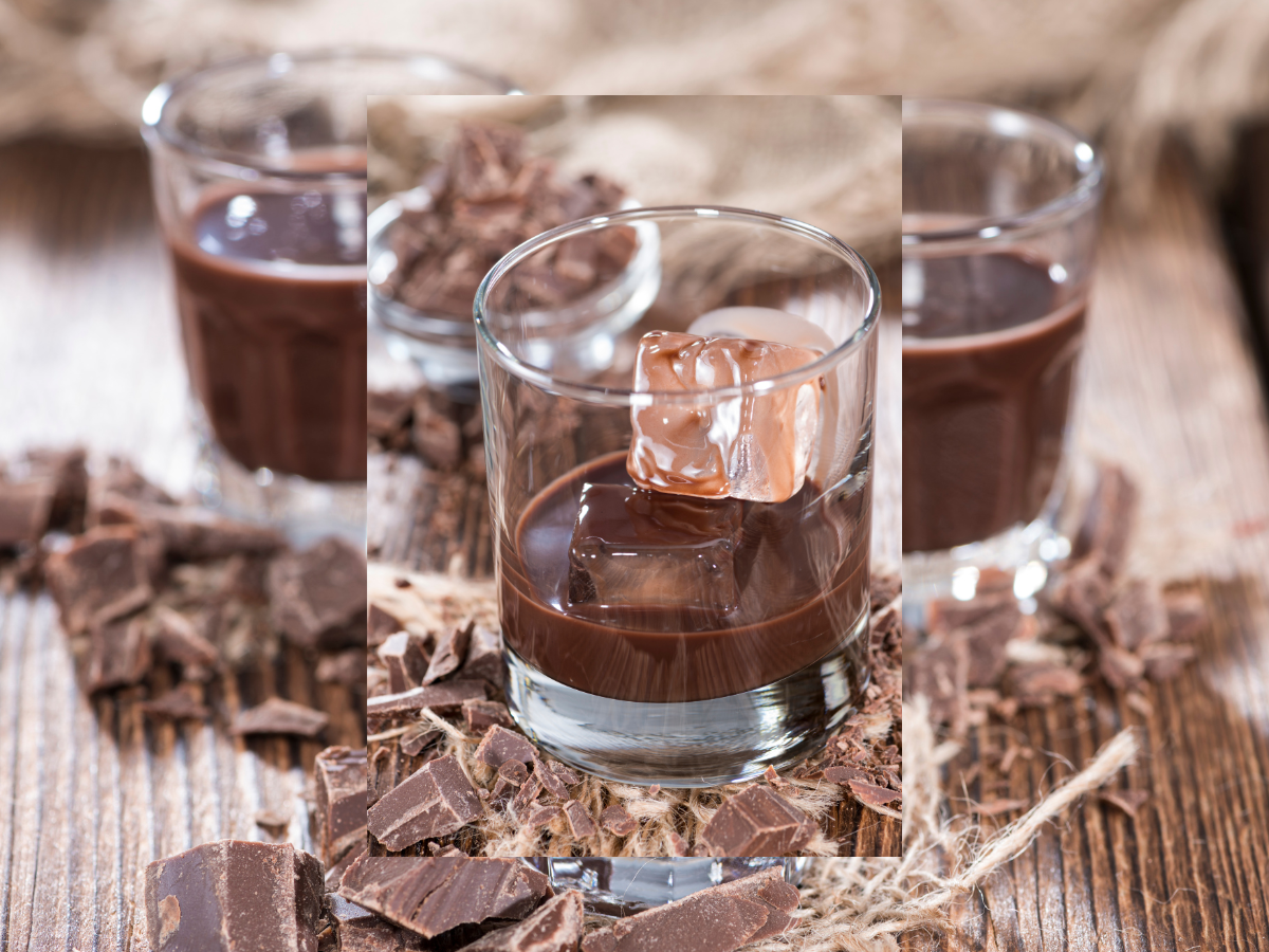 Chocolate quente com licor de cacau