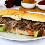 Sanduíche com carne para devorar com os amigos