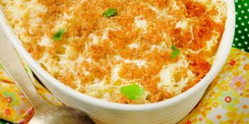gratinado de batata com crispy de alho
