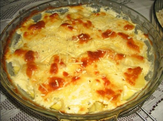 Creme de batatas e bacon gratinado @pinterest