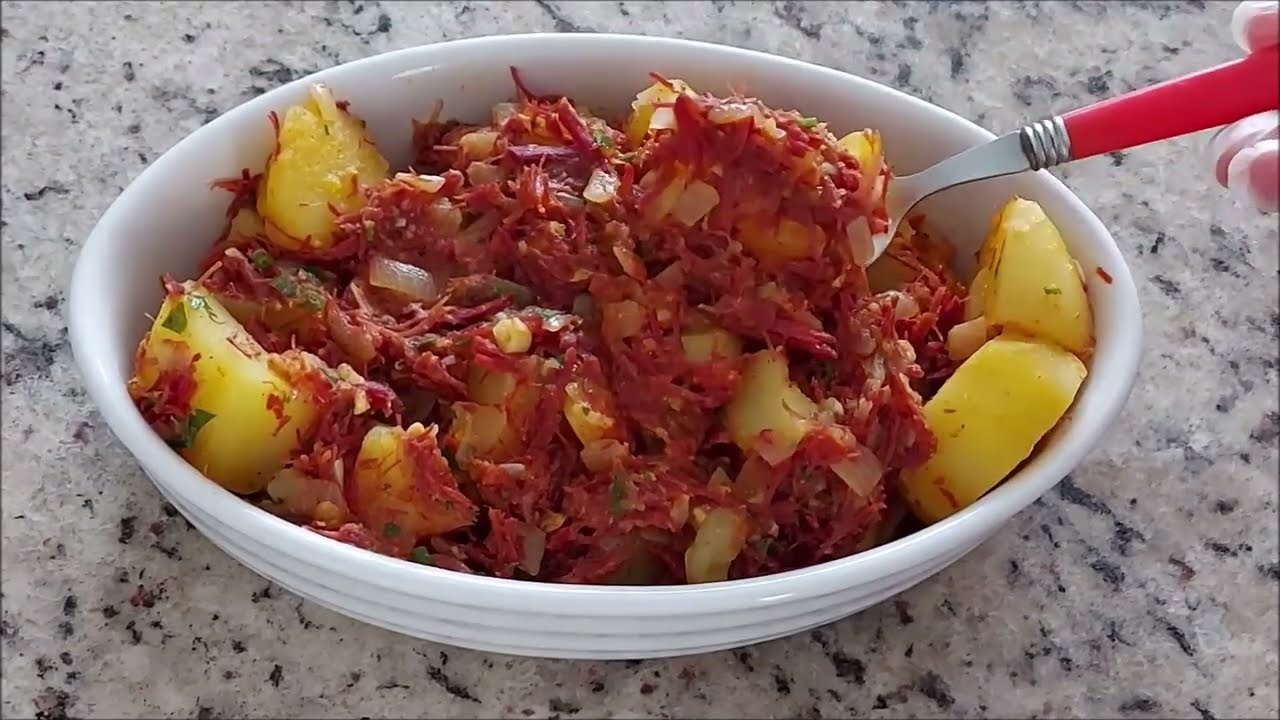 batata com carne seca