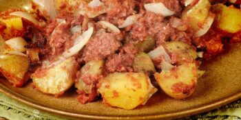 batata com carne seca