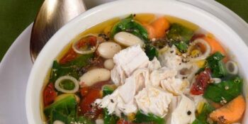 sopa de frango e pimentão
