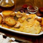 bacalhau frito com batatas tudo gostoso