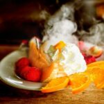 salada de frutas com sorvete