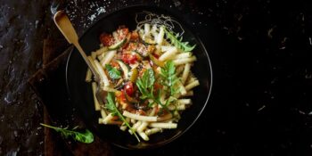 macarrão com molho de legumes