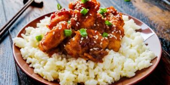 frango oriental com molho agridoce