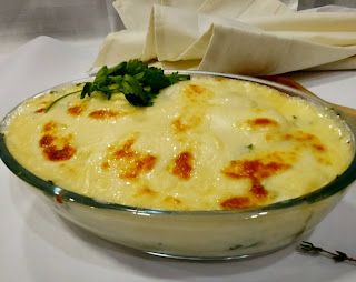 batata ao molho branco gratinada vovó 