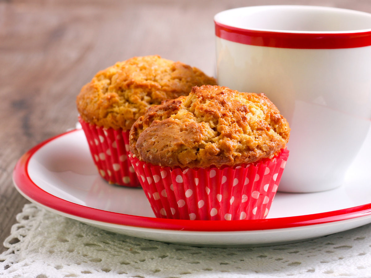 mini bolo de amendoim