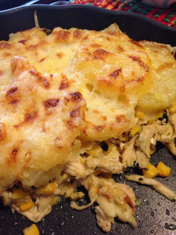 gratinado com frango sem glúten