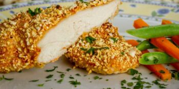 Frango empanado saudável