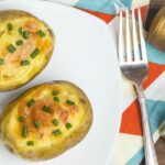 Batata Assada com recheio de frango - Imagem por Dicas Online