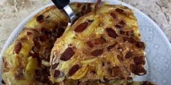 Fritada de Batatas com Calabresa