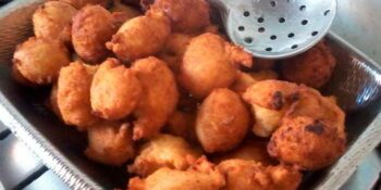 Bolinho de banana frita