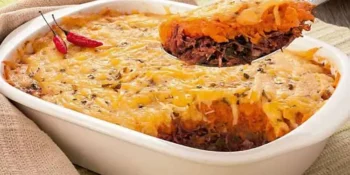 Escondidinho de abóbora com carne seca