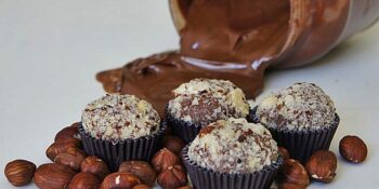 Brigadeiro de Nutella coberto com chocolate