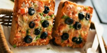 Pizza de pão de forma