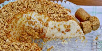Pudim de paçoca sem fogo e forno