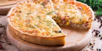 Torta Pizza de Presunto e Queijo