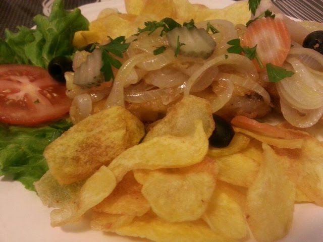 bacalhau com batatas fritas à Brás @youtube