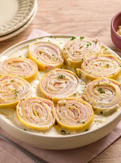 canelone de presunto e queijo rápido demais