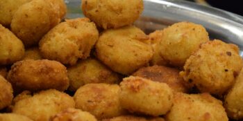 Bolinho de batata com carne moída