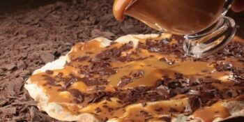Pizza de doce de leite