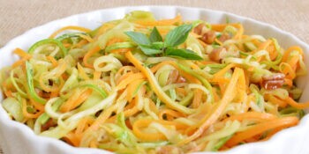 Macarrão de abobrinha e cenoura