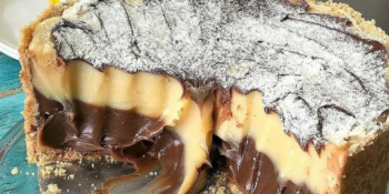 Torta de leite ninho com nutella